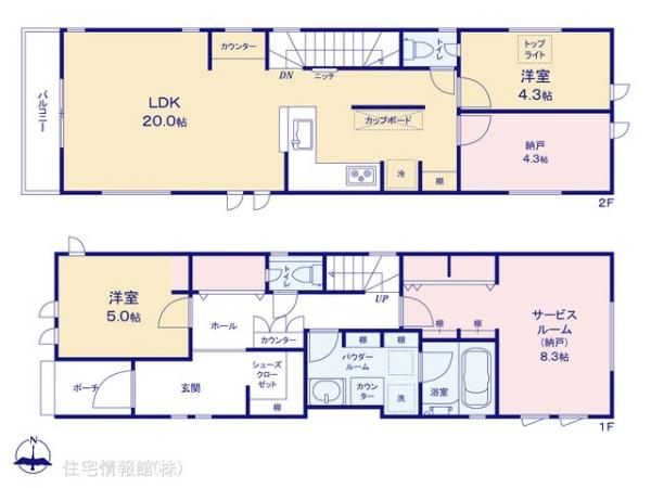 新築戸建 東京都国立市東２丁目24-39 JR中央線国立駅 7,980万円