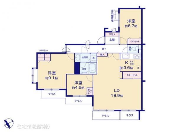 中古マンション 神奈川県川崎市多摩区南生田４丁目20-12 小田急線新百合ヶ丘駅 3,380万円