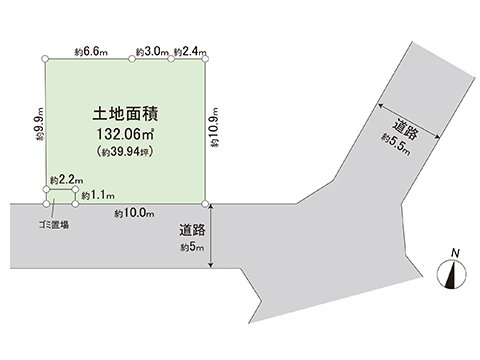 土地 町田市上小山田町 小田急多摩線唐木田駅 2,180万円