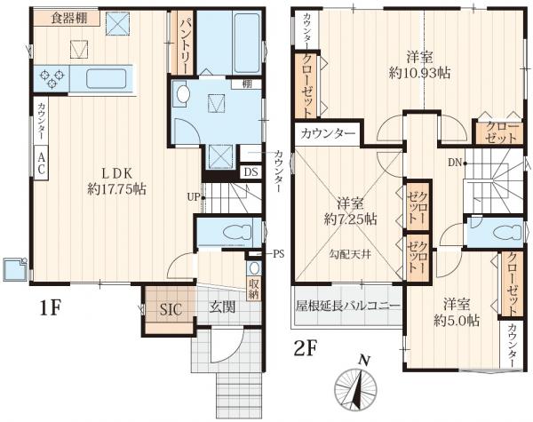新築戸建 綾瀬市深谷上６丁目 小田急江ノ島線長後駅 4,730万円
