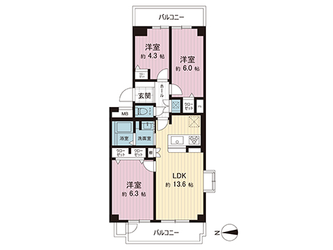中古マンション 町田市南町田２丁目 東急田園都市線南町田グランベリーパーク駅 3,090万円