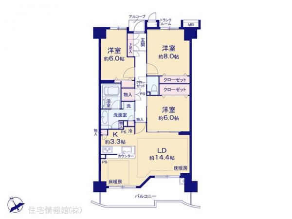 中古マンション 埼玉県志木市幸町３丁目4-4 東武東上線志木駅 5,150万円