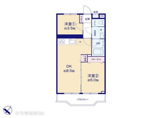 中古マンション 埼玉県川口市朝日４丁目20-22 埼玉高速鉄道南鳩ケ谷駅 1,590万円