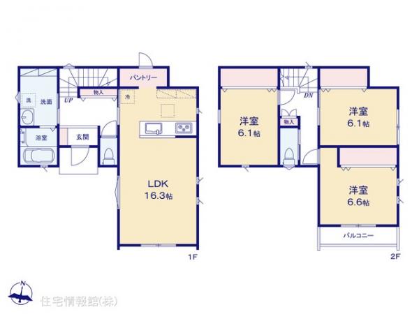 新築戸建 神奈川県相模原市南区下溝416-14 JR相模線原当麻駅 3,480万円