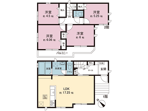 新築戸建 相模原市南区上鶴間１丁目 小田急江ノ島線東林間駅 4,990万円