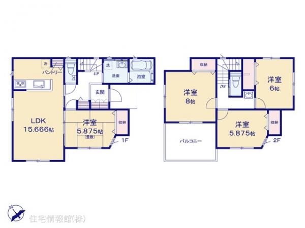 新築戸建 東京都八王子市戸吹町1968-1 JR五日市線秋川駅 3,190万円