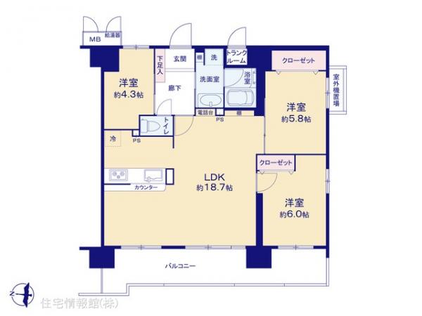 中古マンション 東京都八王子市本町16-12 JR中央線八王子駅 4,199万円