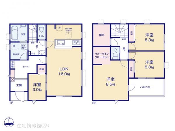新築戸建 埼玉県川越市上野田町13-44 東武東上線川越市駅 4,880万円