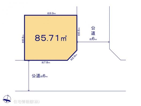 土地 千葉県習志野市実籾４丁目30-21 京成本線実籾駅 2,180万円