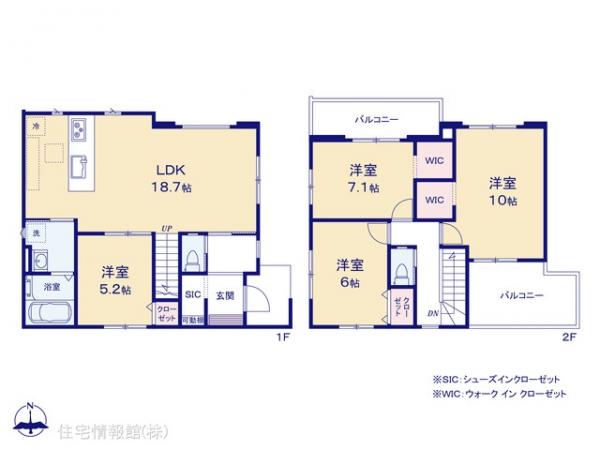 新築戸建 埼玉県川越市田町19-8 東武東上線川越市駅 7,199万円