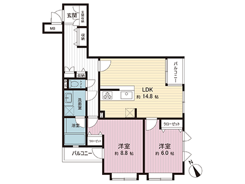 中古マンション 横浜市港北区下田町５丁目 横浜市営地下鉄グリーンライン高田駅 3,190万円