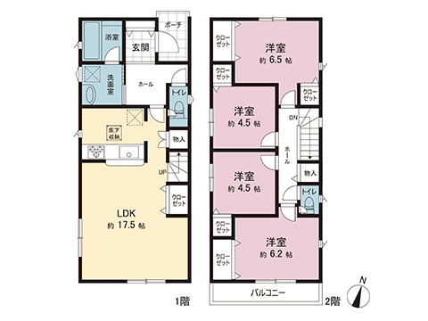 新築戸建 北足立郡伊奈町中央３丁目 埼玉新都市交通伊奈線伊奈中央駅 2,880万円
