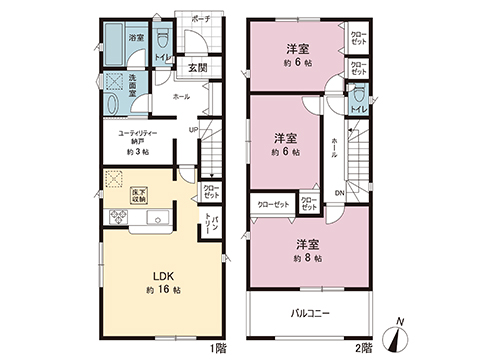 新築戸建 北足立郡伊奈町中央３丁目 埼玉新都市交通伊奈線伊奈中央駅 2,980万円