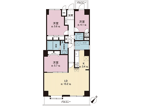 中古マンション 八王子市散田町３丁目 JR中央線西八王子駅 3,790万円