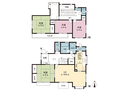 中古戸建 八王子市城山手２丁目 JR中央本線西八王子駅 3,180万円