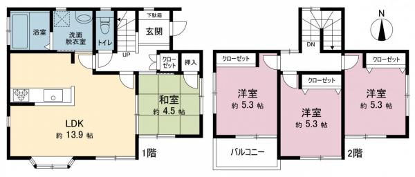 中古戸建 厚木市下荻野 小田急線本厚木駅 2,399万円