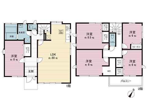 中古戸建 八王子市南陽台３丁目 京王線長沼駅 3,597万円