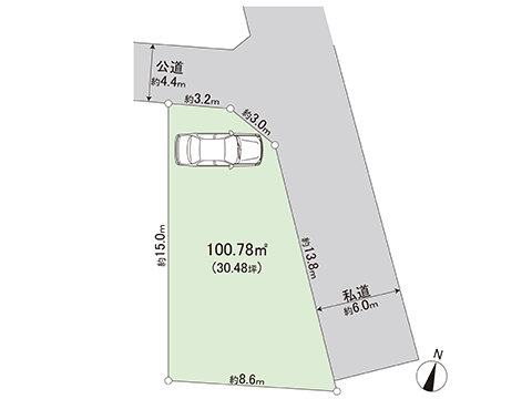土地 町田市南町田２丁目 東急田園都市線南町田グランベリーパーク駅 4,580万円