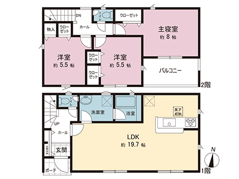新築戸建 宇都宮市宝木本町 JR東北本線 (宇都宮線）宇都宮駅 2,590万円