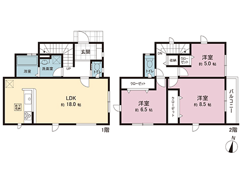 新築戸建 神奈川県相模原市南区磯部 JR相模線下溝駅 2,699万円