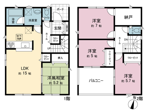 新築戸建 久喜市青毛３丁目 東武日光線幸手駅 2,680万円