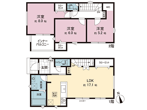 新築戸建 綾瀬市寺尾本町３丁目 相鉄本線さがみ野駅 3,980万円