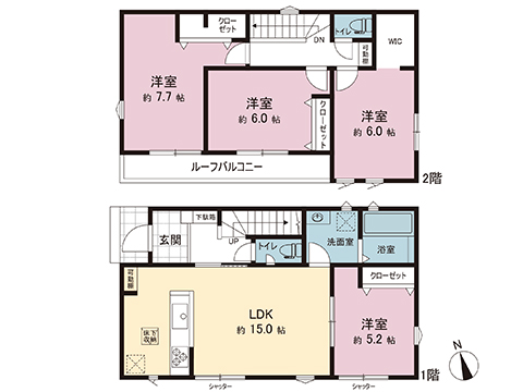 新築戸建 綾瀬市寺尾本町３丁目 相鉄本線さがみ野駅 3,980万円