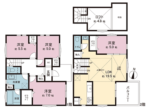新築戸建 中郡二宮町山西 JR東海道本線(東京〜熱海)二宮駅 4,280万円