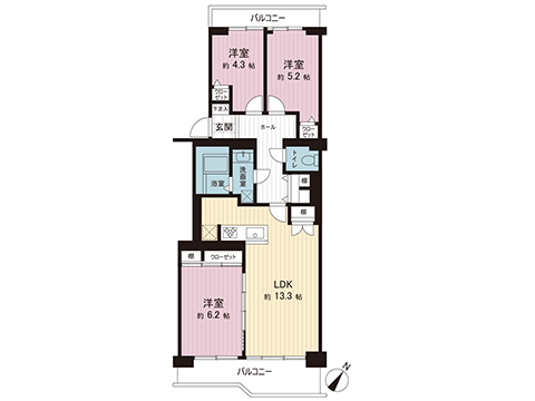 中古マンション 横浜市港北区下田町４丁目 横浜市営地下鉄グリーンライン日吉本町駅 3,090万円