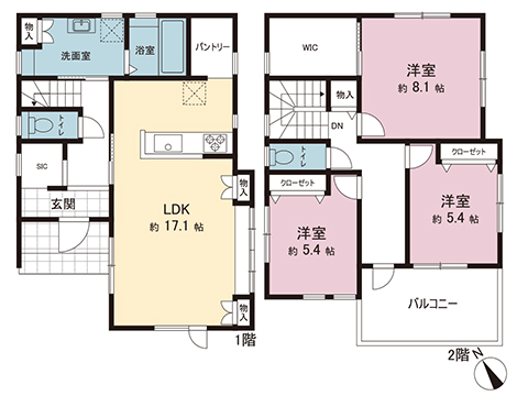 新築戸建 小田原市中新田 JR東海道本線(東京〜熱海)鴨宮駅 2,780万円