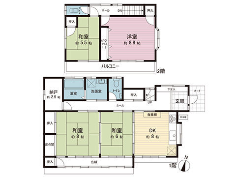 中古戸建 小田原市城山１丁目 JR東海道本線(東京〜熱海)小田原駅 4,300万円