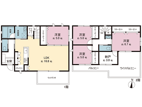 中古戸建 足柄上郡大井町大井中央 JR御殿場線相模金子駅 4,999万円