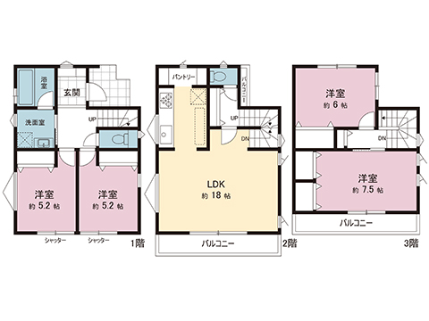 新築戸建 さいたま市南区文蔵４丁目 JR武蔵野線南浦和駅 5,680万円