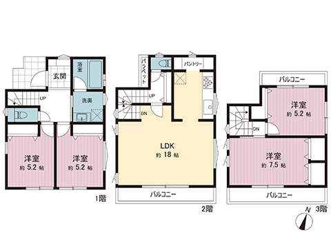 新築戸建 さいたま市南区文蔵４丁目 JR武蔵野線南浦和駅 5,480万円