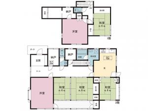 中古戸建 宇都宮市鶴田町2611-4 JR日光線鶴田駅 24900000