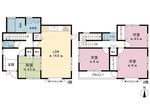 中古戸建 宇都宮市中久保１丁目 宇都宮芳賀ライト線陽東３丁目駅 2,298万円