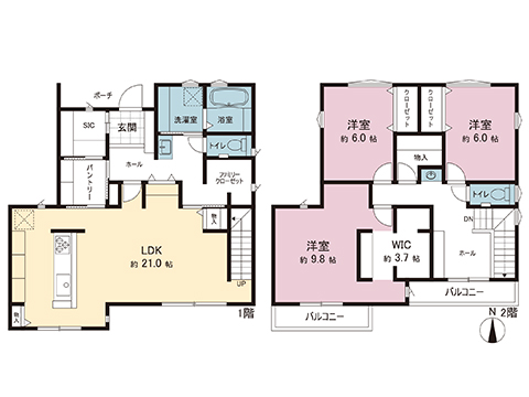 新築戸建 伊勢原市下糟屋 小田急線伊勢原駅 4,680万円