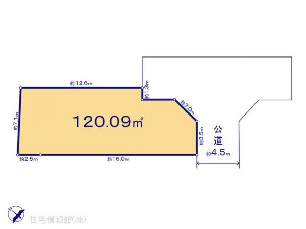 土地 神奈川県藤沢市鵠沼海岸３丁目4-17 小田急江ノ島線鵠沼海岸駅 4,990万円