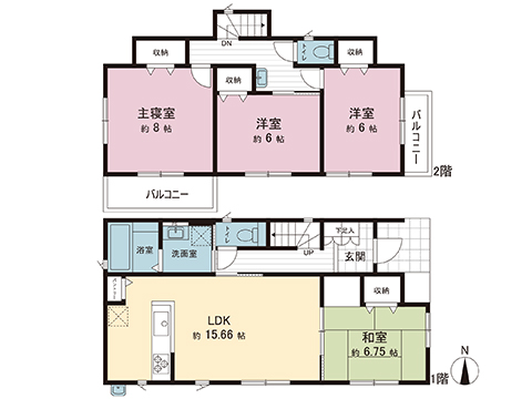 新築戸建 宇都宮市野沢町 東武宇都宮線東武宇都宮駅 2,490万円