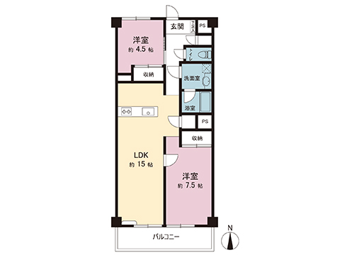 中古マンション 小金井市本町４丁目 JR中央線武蔵小金井駅 3,180万円