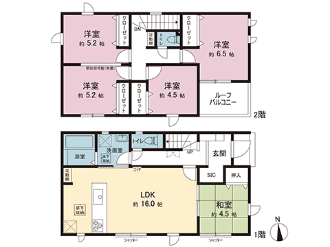 新築戸建 南埼玉郡宮代町道佛１丁目 東武伊勢崎線東武動物公園駅 3,680万円