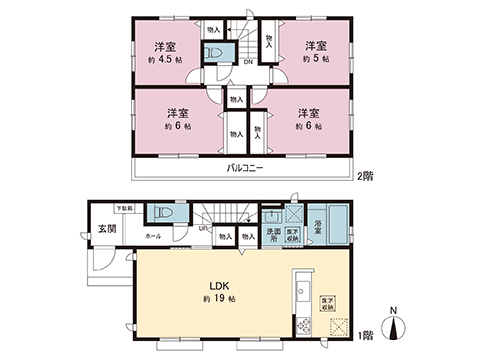 新築戸建 町田市東玉川学園１丁目 小田急線玉川学園前駅 6,490万円