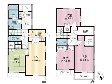 中古戸建 藤沢市白旗２丁目 小田急江ノ島線藤沢本町駅 3,350万円