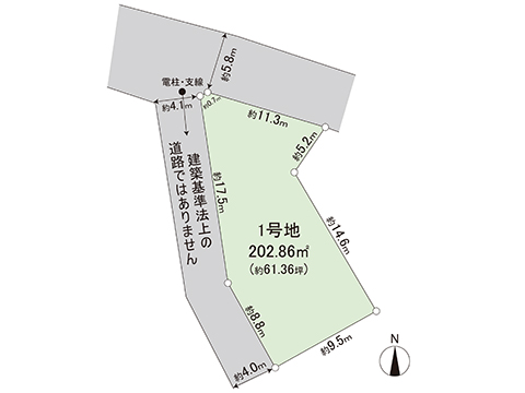 土地 宇都宮市鶴田町 JR日光線鶴田駅 1,640万円