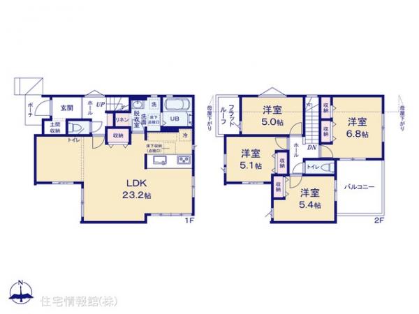 新築戸建 千葉県船橋市松が丘２丁目35 京成松戸線高根公団駅 3,488万円