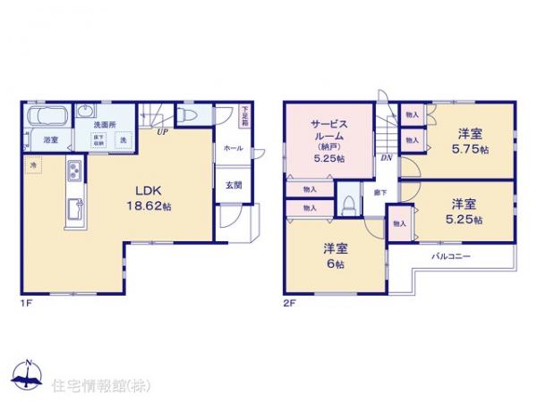 新築戸建 埼玉県八潮市大字八條1608-12 東武伊勢崎線草加駅 3,098万円