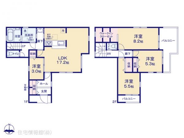 新築戸建 埼玉県川越市大字下小坂583-1 東武東上線川越駅 3,330万円
