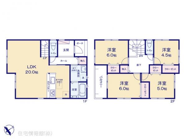 新築戸建 千葉県野田市桜台85 東武野田線野田市駅 3,180万円
