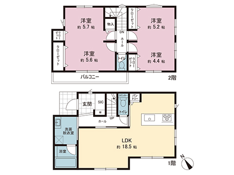 新築戸建 秦野市春日町 小田急線渋沢駅 2,880万円