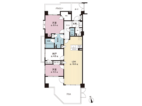 中古マンション 横浜市瀬谷区五貫目町 東急田園都市線南町田グランベリーパーク駅 3,698万円